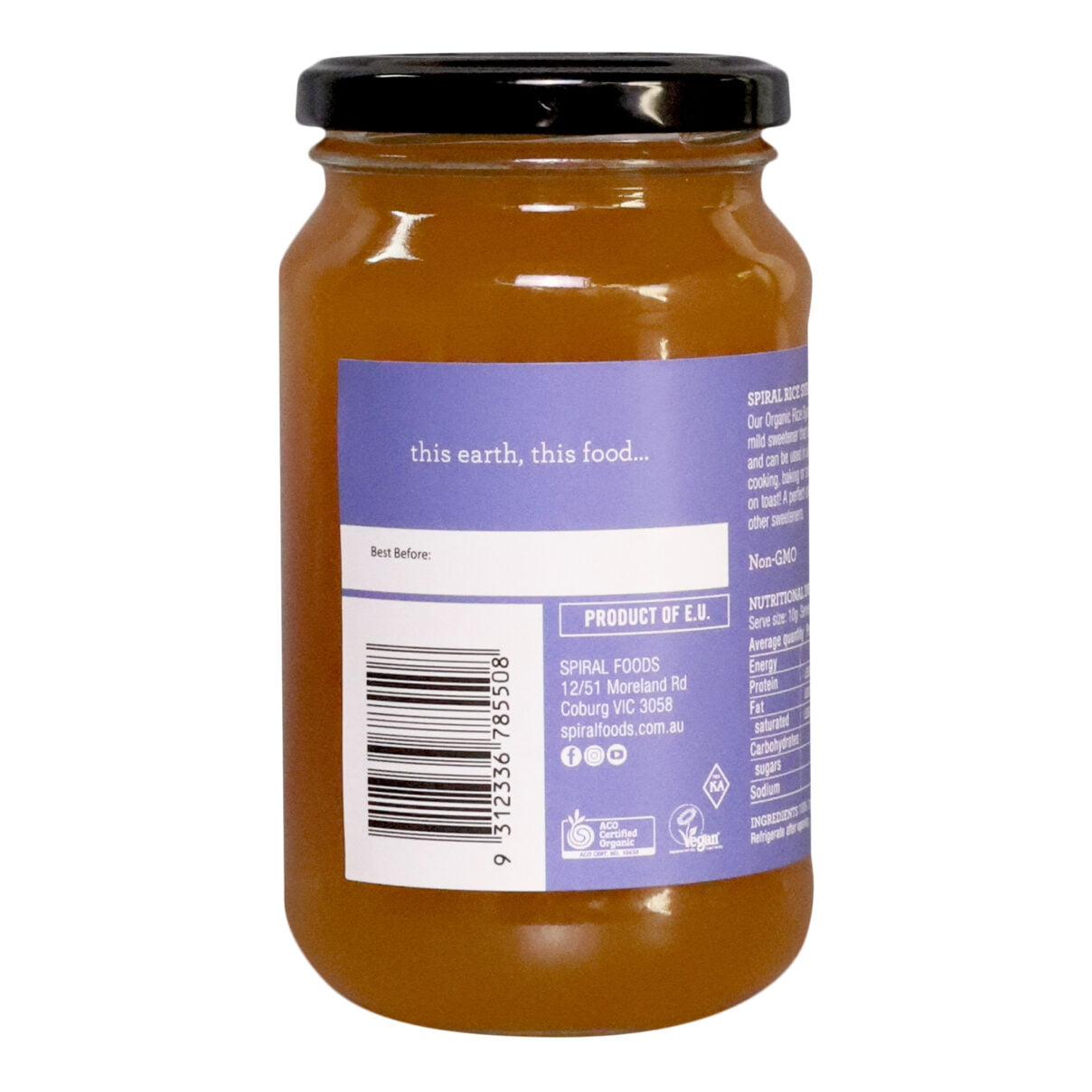 Organic Rice Syrup in Australia Spiral Foods