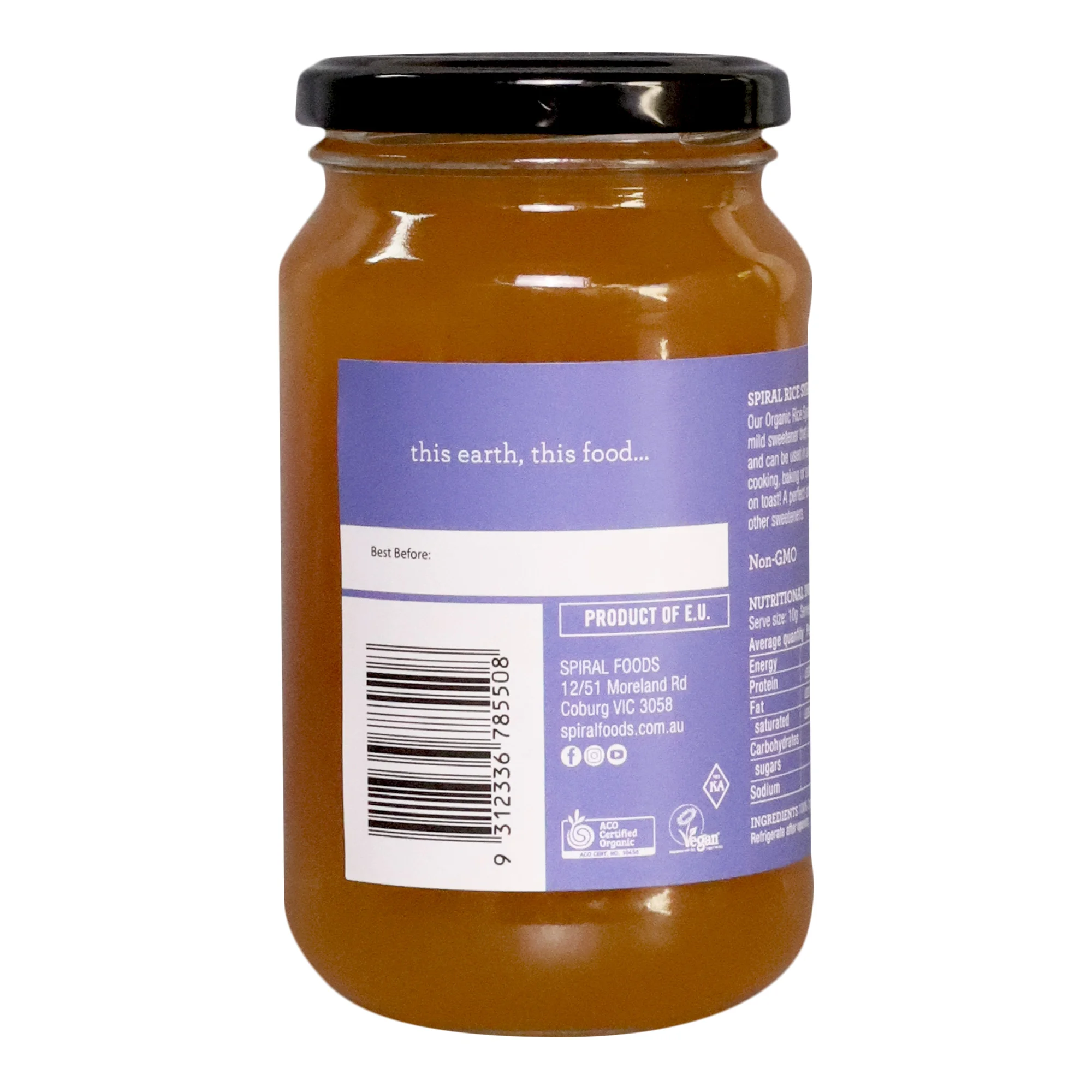 SF_Rice-Syrup_500g_Side-2_2000x2000 Spiral Foods Organic Rice Syrup