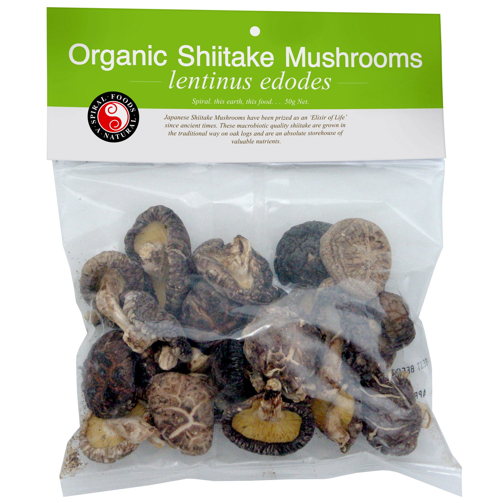 Organic Shiitake Mushrooms Spiral Foods 1862