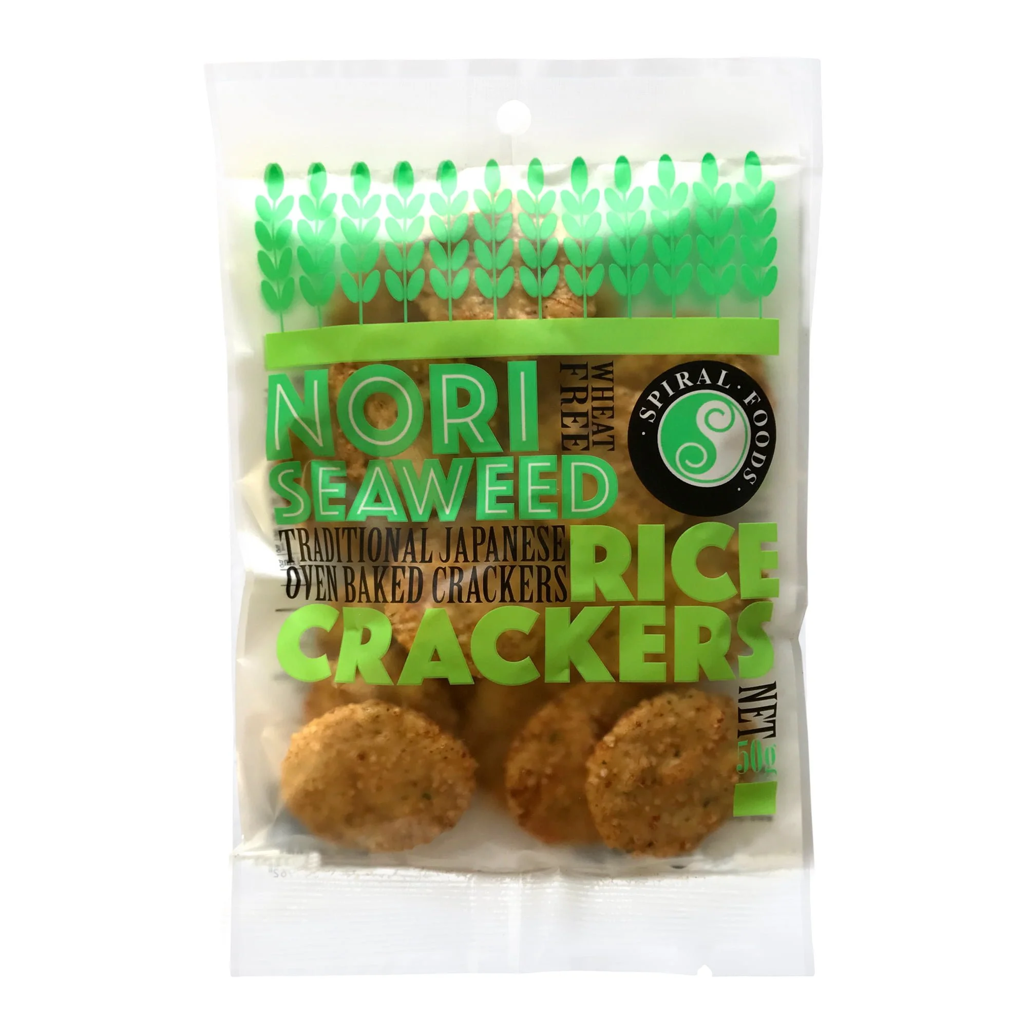 Spiral_Craclers_NoriSeaweed_65g Crunchy Nori Rice Crackers