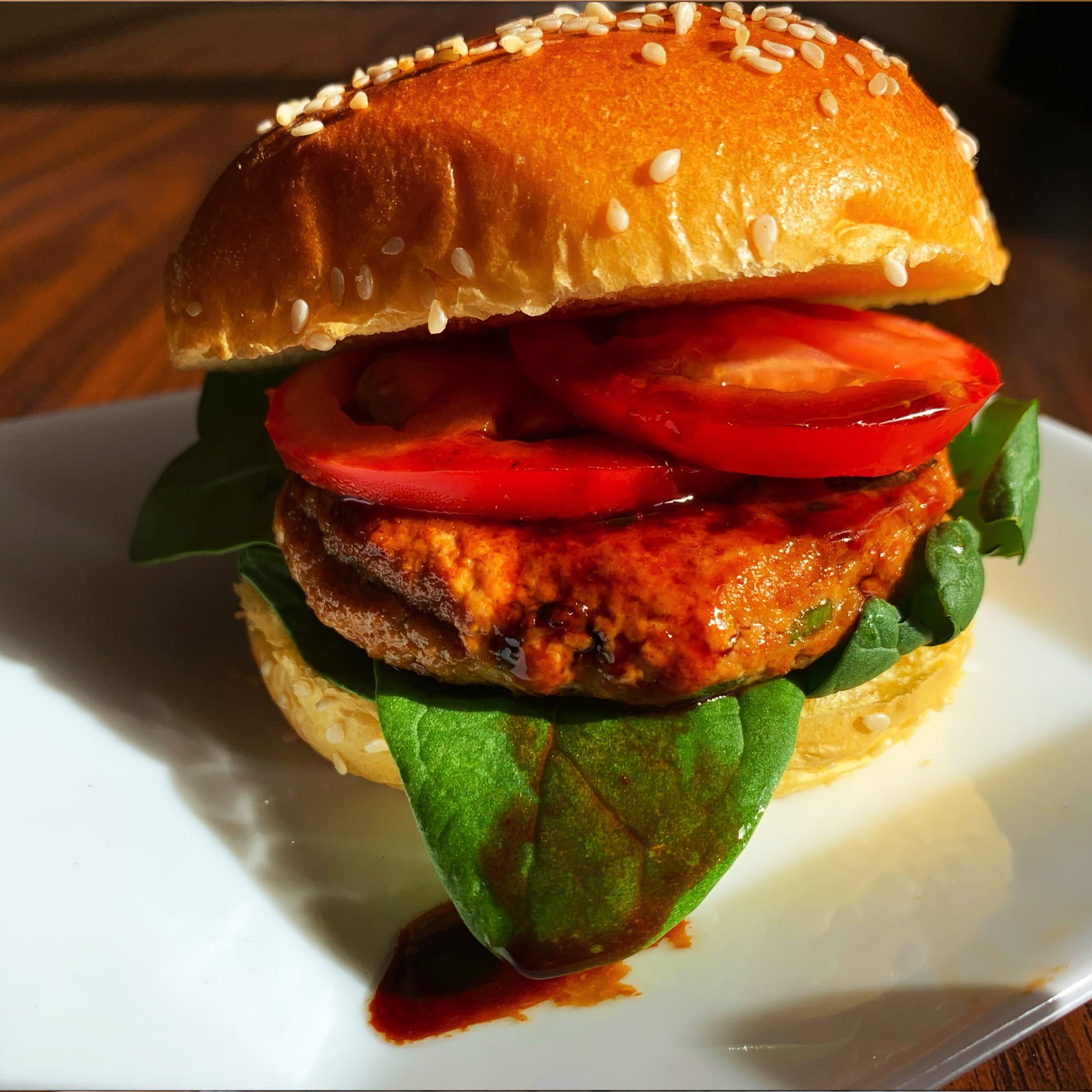 Teriyaki Tofu/Chicken Burger Spiral Foods