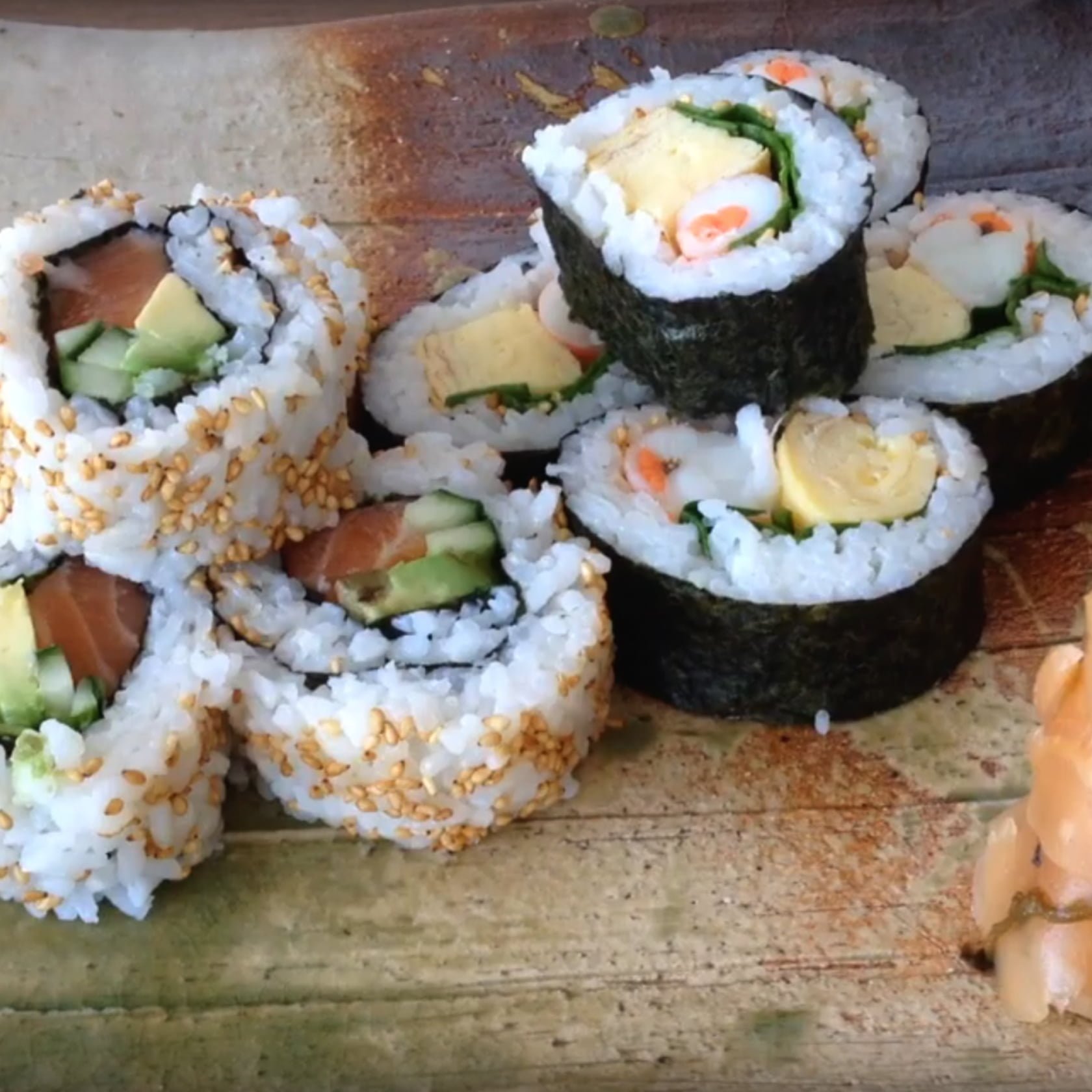 Seafood Nori Roll with Tamagoyaki Egg - Spiral Foods