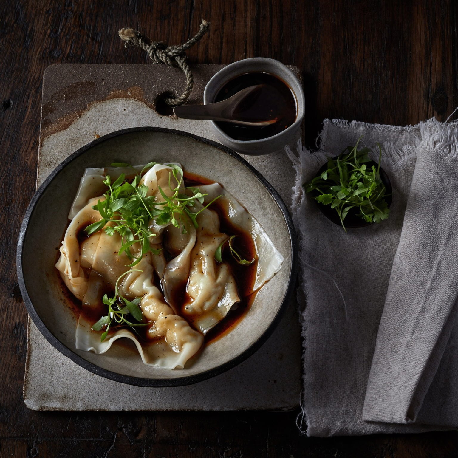 Scallop and Ginger Dumplings with Sichuan Chilli Dressing Spiral Foods
