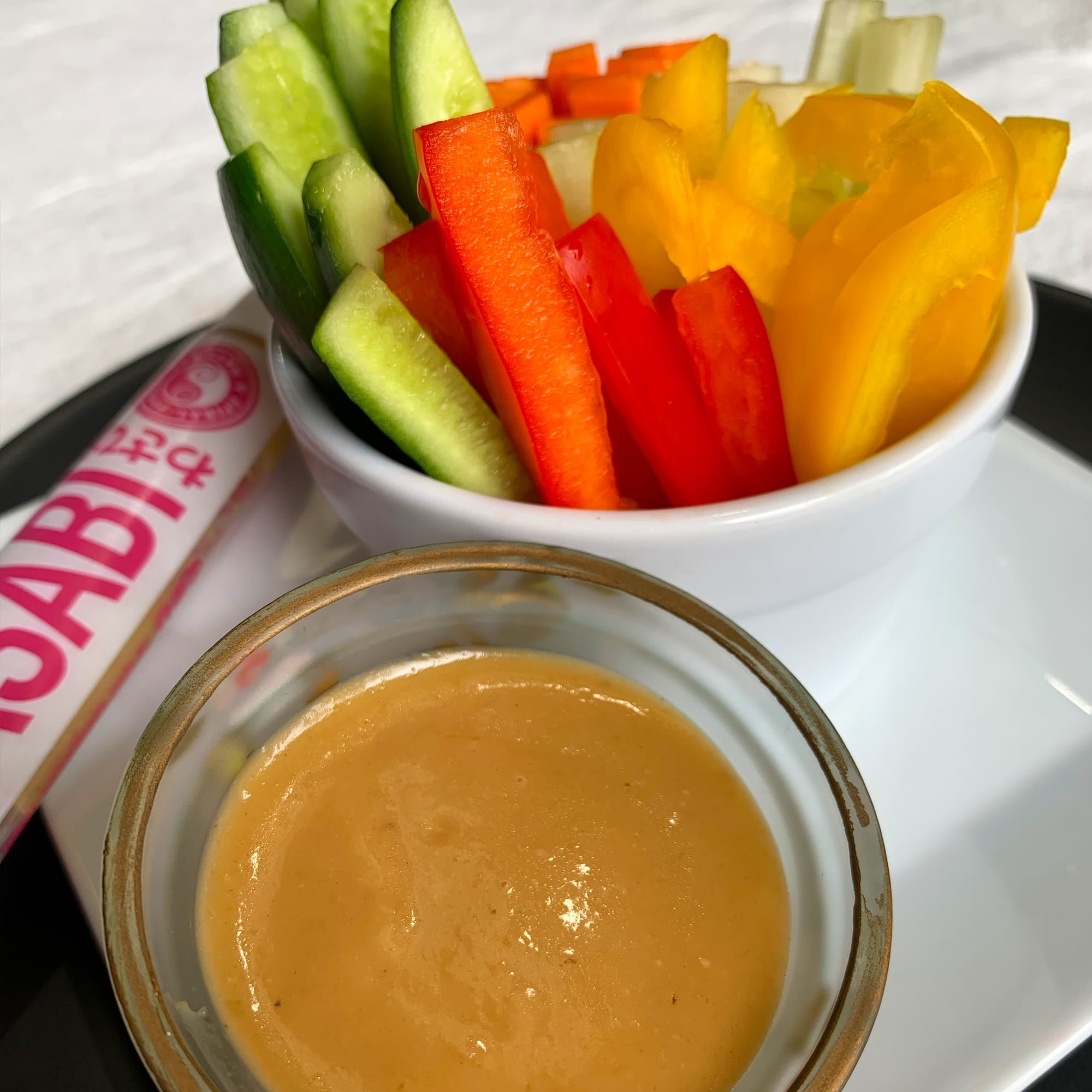 Vegetable Sticks with Wasabi Mayonnaise Dip Spiral Foods