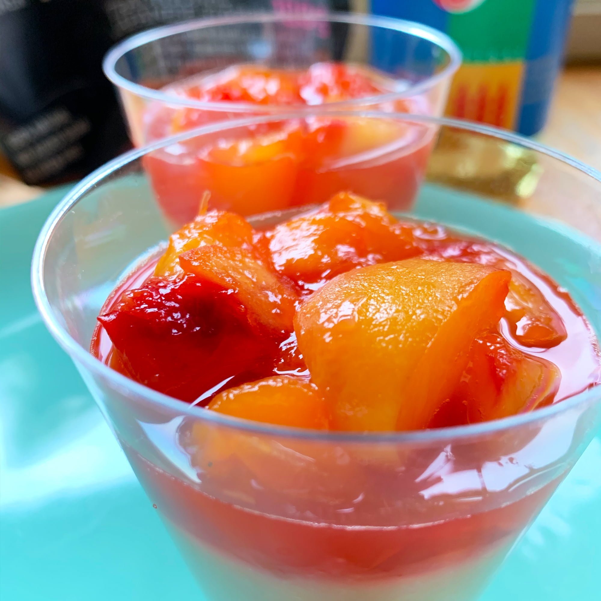 Almond Milk Amazake Kuzu Mousse with Nectarine Sauce Spiral Foods