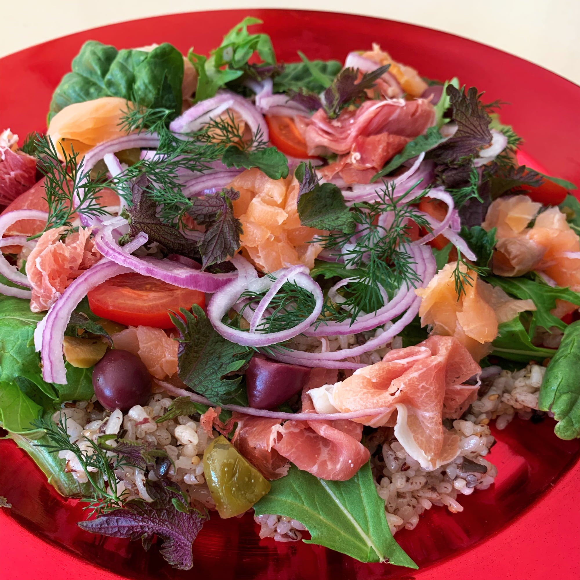 Mediterranean Sushi Salad - Spiral Foods