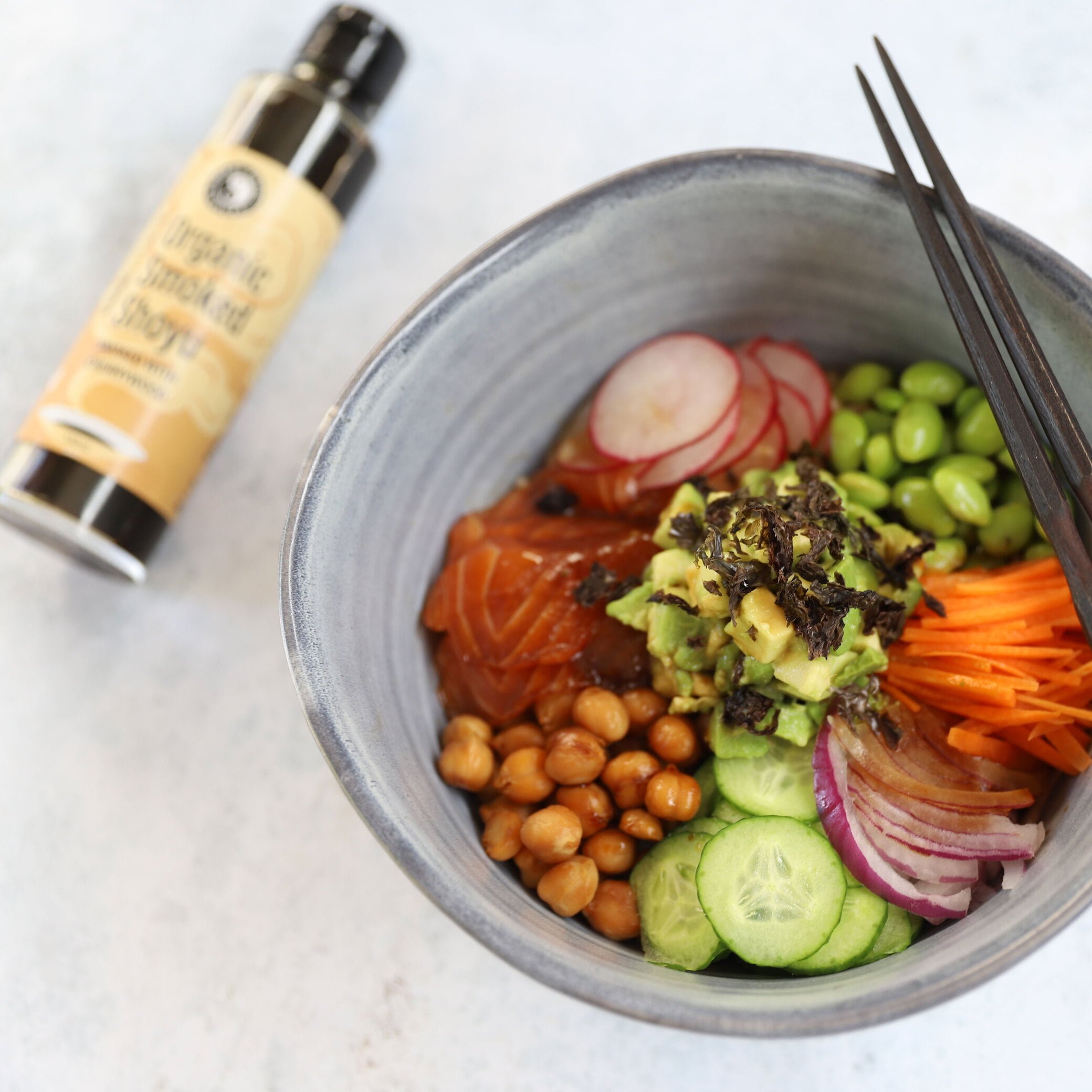 Salmon Poke Bowl with Umami Sauce - Spiral Foods