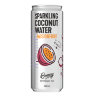 bonsoy sparkling coconut water passionfruit