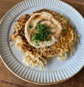 Spiral Instant Ramen Okonomiyaki